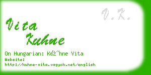 vita kuhne business card
